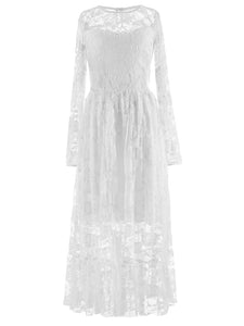 Dhalia Lace Dress - White - RMD026