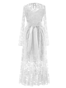 Dhalia Lace Dress - White - RMD026