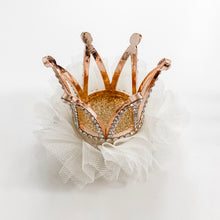 Load image into Gallery viewer, Princess Crown Hair Clip - Ivory