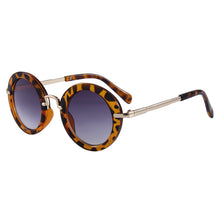 Load image into Gallery viewer, S047 - Round Sunglass - Leopard Print Design