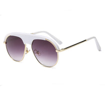 Load image into Gallery viewer, S002 - White &amp; Gold Framed Sunglass