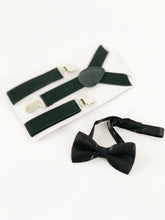 Load image into Gallery viewer, Bow Tie + Suspenders - Black