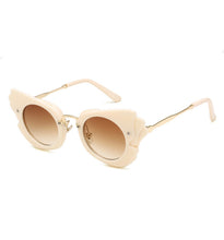 Load image into Gallery viewer, S012 - Ivory &amp; Gold Sunglass