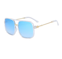 Load image into Gallery viewer, S040 - Clear Frame, Blue Lens Sunglass