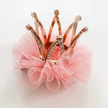 Load image into Gallery viewer, Princess Crown Hair Clip - Pink