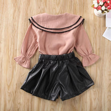 Load image into Gallery viewer, Collar Top &amp; Shorts (Pink)