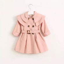Load image into Gallery viewer, Girls Trench Coat - Pink
